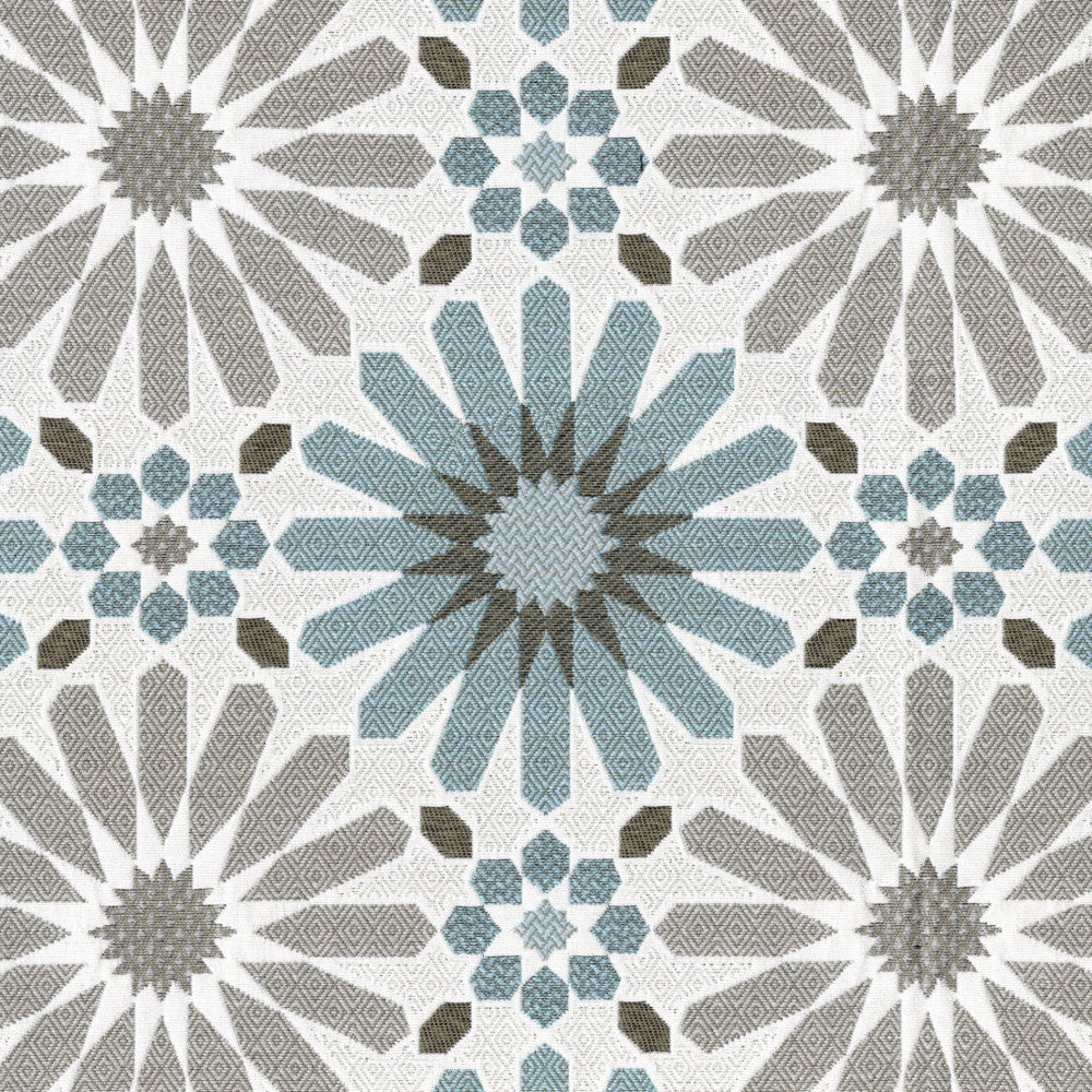 F4588 Mariner by Greenhouse Fabric 100% Solution-Dyed Polyester China 30,000 </p><p>Repeat: 9.63" H, 9.75" V 56" - Fabric Carolina -