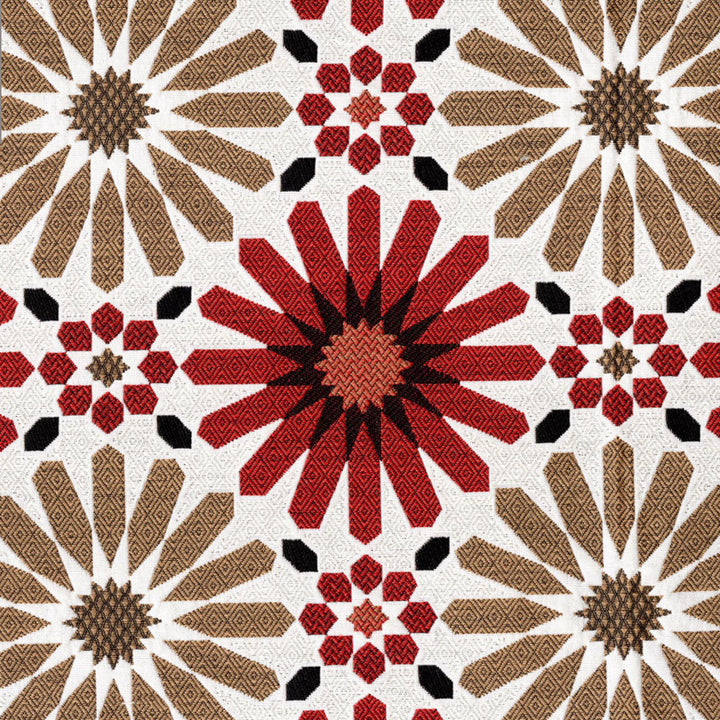 F4611 Mosaic by Greenhouse Fabric 100% Solution-Dyed Polyester China 30,000 </p><p>Repeat: 9.63" H, 9.75" V 56" - Fabric Carolina -