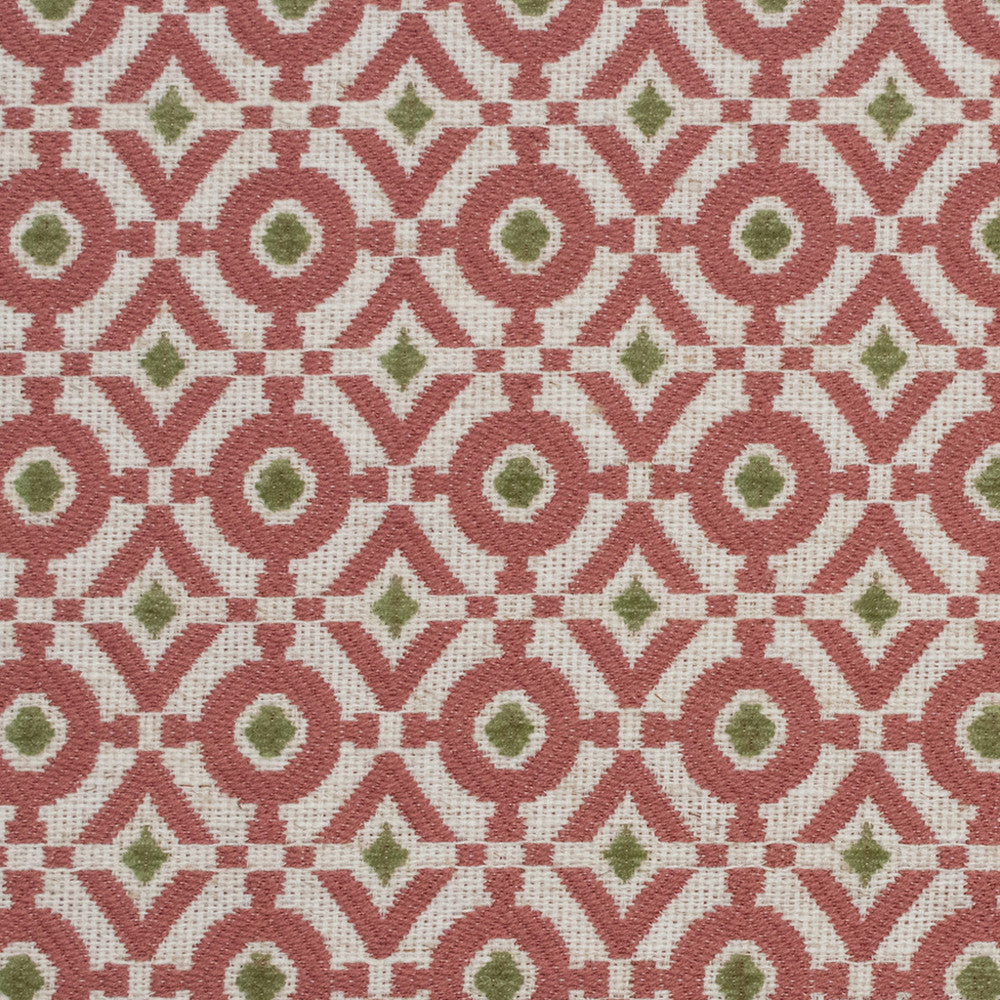 F5267 Coral by Greenhouse Fabric 92% Polyester, 8% Linen China 65,000 </p><p>Repeat: 1.25" H, 1.25" V 54" - Fabric Carolina -