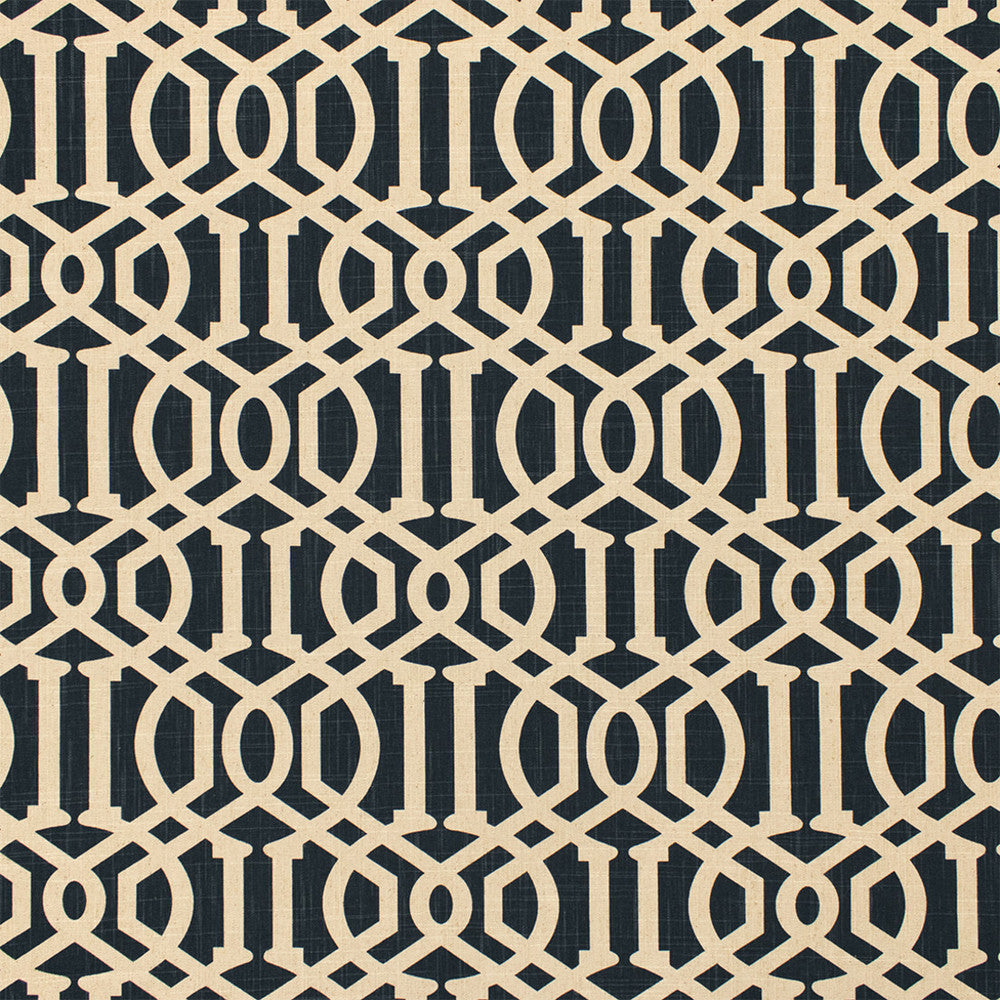 F5758 Black by Greenhouse Fabric 70% Cotton, 30% Linen China 15,000 </p><p>Repeat: 9.5" H, 8" V 55" - Fabric Carolina -