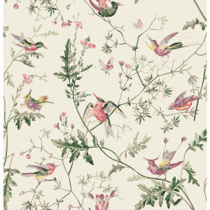 Hummingbirds Cotton Print Classic Multi by Cole & Son Fabric