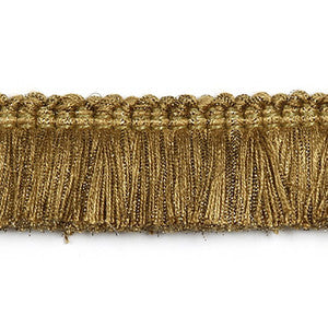 Hellenic Key Brushed Fringe Vintage Gold by Europatex Fabric