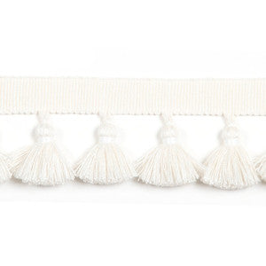 Hellenic Key Tassel Fringe Pearl by Europatex Fabric