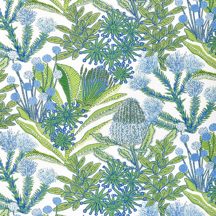Thibaut Fabric Protea Print Kiwi F81765  Fabric U.S.A 20000 Martindale </p><p>Repeat: H: 27 in (68.58 cm), V: 25.25 (64.14 cm) 54 in  (137.16 cm) - My Fabric Connection -