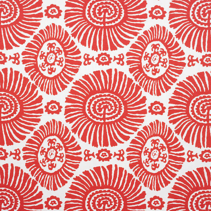 Solis Coral F910080 by Thibaut Fabric Thibaut Fabric Solis Coral F910080Fabric Tropics Fabric Book 52% Cotton, 48% Linen ITALY </p><p>Repeat: V: 12.5 54 - Fabric Carolina -