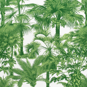 Palm Botanical Emerald Green F910103 by Thibaut Fabric