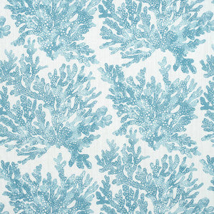 Marine Coral Spa Blue F910122 by Thibaut Fabric