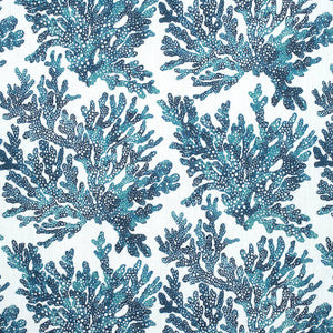 Marine Coral Navy F910124 by Thibaut Fabric