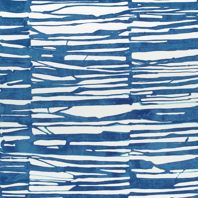 Ischia Navy F910125 by Thibaut Fabric Thibaut Fabric Ischia Navy F910125Fabric Tropics Fabric Book 55% Cotton, 45% Linen ITALY </p><p>Repeat: V: 37.25 54 - Fabric Carolina -