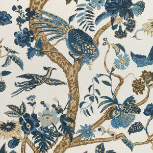 Coromandel Navy F910225 by Thibaut Fabric
