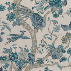 Coromandel Slate Blue F910226 by Thibaut Fabric