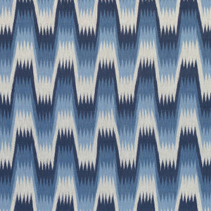 Stockholm Chevron Blue F910240 by Thibaut Fabric