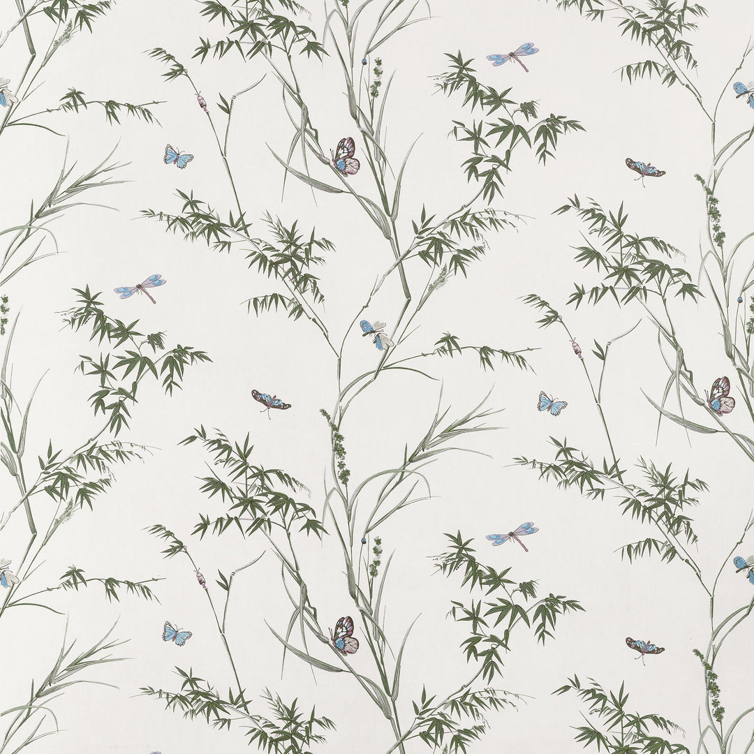 VIRGINIA - Beige and Sage by Thibaut Fabric