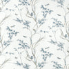 VIRGINIA - Cream and Aqua by Thibaut Fabric