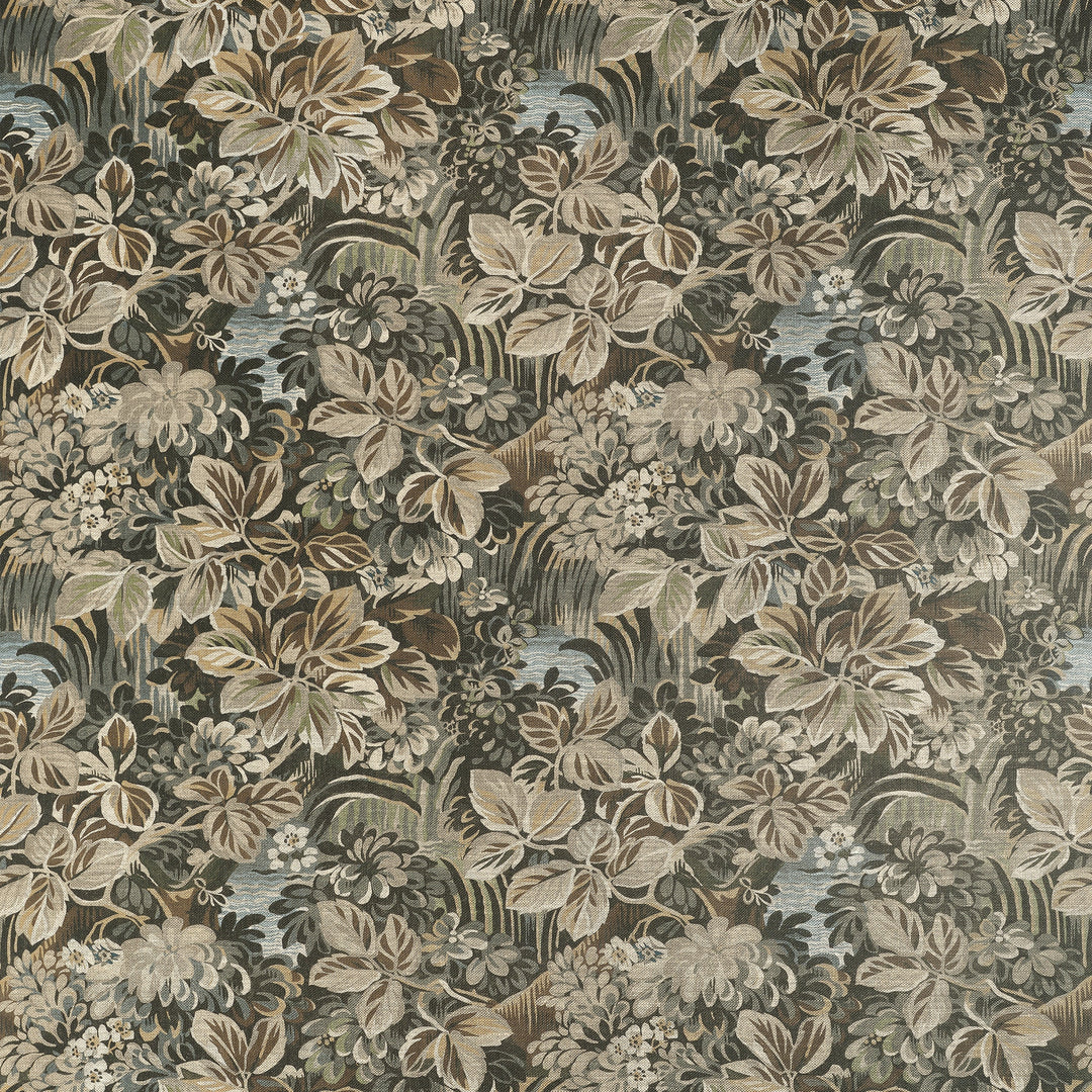 NIGHT GARDEN - Brown by Thibaut Fabric