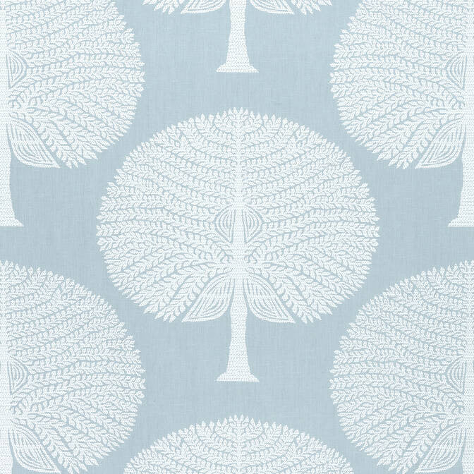 Mulberry Tree Spa Blue F910600 by Thibaut Fabric Thibaut Fabric Mulberry Tree Spa Blue F910600Fabric Ceylon Fabric 55% Linen, 45% Cotton INDIA </p><p>Repeat: V: 17.25 54 - Fabric Carolina -