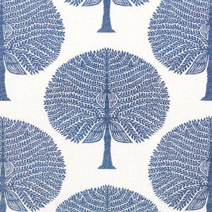 Mulberry Tree Navy F910603 by Thibaut Fabric