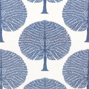 Mulberry Tree Navy F910603 by Thibaut Fabric