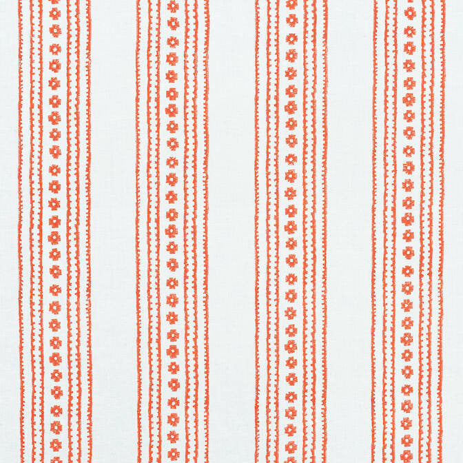 New Haven Stripe Coral F910606 by Thibaut Fabric Thibaut Fabric New Haven Stripe Coral F910606Fabric Ceylon Fabric 55% Linen, 45% Cotton INDIA </p><p>Repeat: V: 6.75 54 - Fabric Carolina -