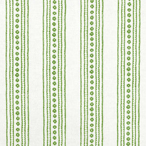 New Haven Stripe Green F910607 by Thibaut Fabric