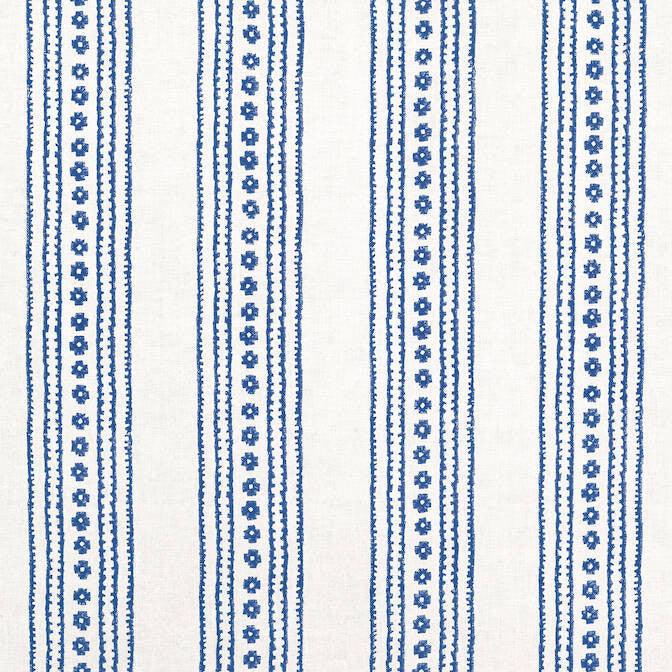 New Haven Stripe Navy F910608 by Thibaut Fabric Thibaut Fabric New Haven Stripe Navy F910608Fabric Ceylon Fabric 55% Linen, 45% Cotton INDIA </p><p>Repeat: V: 6.75 54 - Fabric Carolina -