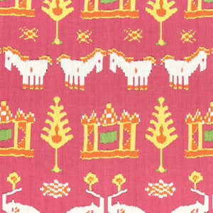 Kingdom Parade Pink F910640 by Thibaut Fabric