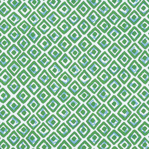 Indian Diamond Green F910659 by Thibaut Fabric