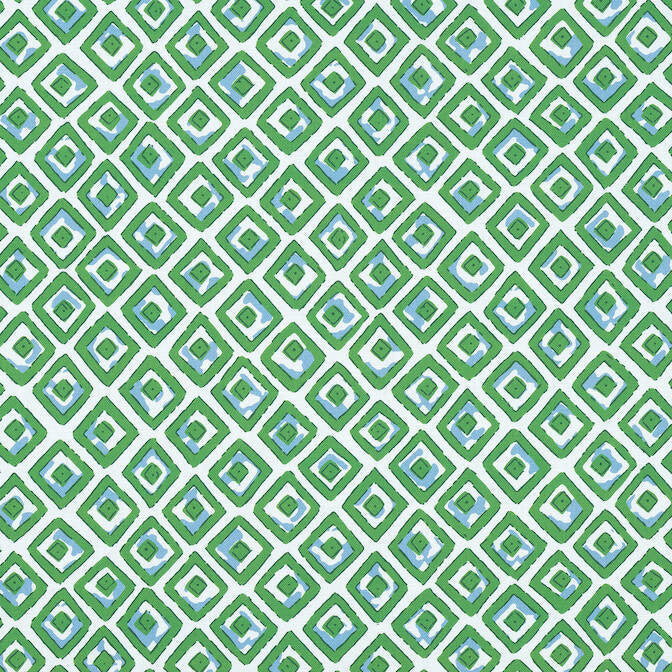 Indian Diamond Green F910659 by Thibaut Fabric Thibaut Fabric Indian Diamond Green F910659Fabric Ceylon Fabric 90% Cotton, 10% Linen UNITED STATES </p><p>Repeat: V: 24.75 54 - Fabric Carolina -