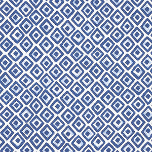 Indian Diamond Blue F910660 by Thibaut Fabric