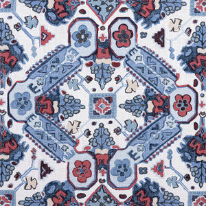 Persian Carpet Blue and White F910824 by Thibaut Fabric