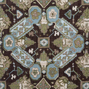 Persian Carpet Brown F910826 by Thibaut Fabric