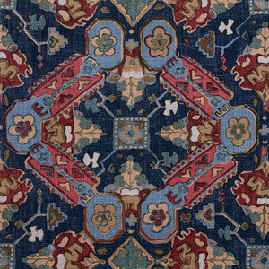 Persian Carpet Navy F910829 by Thibaut Fabric