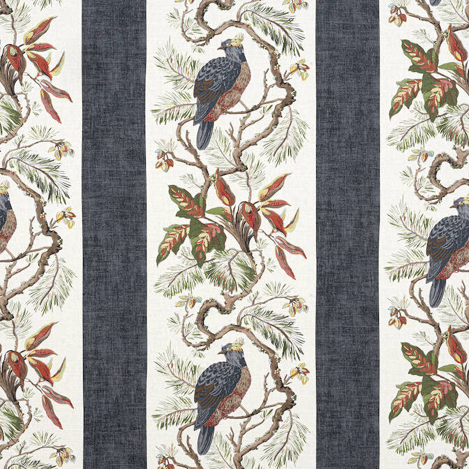 Williamson Black F910858 by Thibaut Fabric Thibaut Fabric Williamson Black F910858Fabric Heritage Fabric Book 51% Cotton, 49% Linen UNITED KINGDOM </p><p>Repeat: V: 17.5 54 - Fabric Carolina -