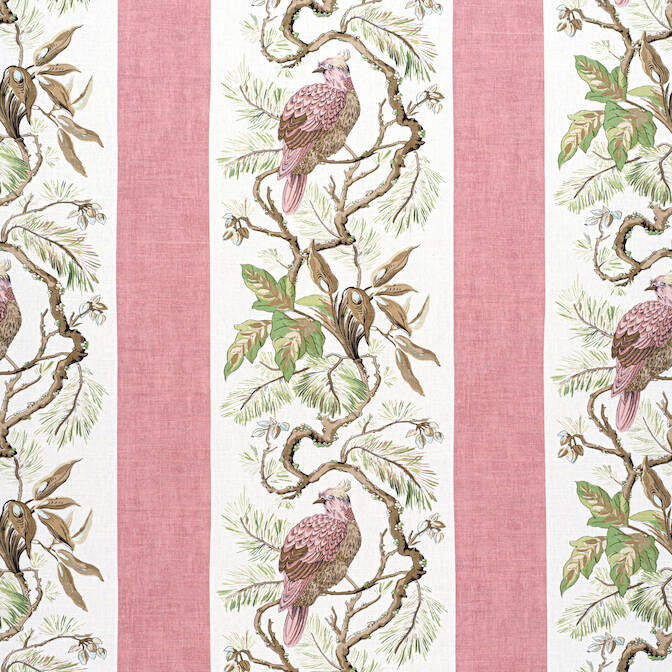 Williamson Blush F910859 by Thibaut Fabric Thibaut Fabric Williamson Blush F910859Fabric Heritage Fabric Book 51% Cotton, 49% Linen UNITED KINGDOM </p><p>Repeat: V: 17.5 54 - Fabric Carolina -