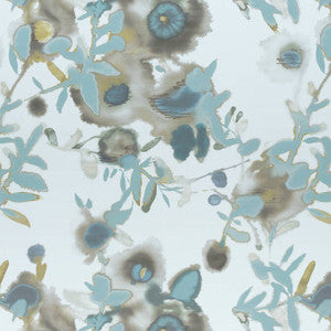 Open Spaces Beige and Teal F913085 by Thibaut Fabric