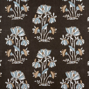 Lily Flower Black F913200 by Thibaut Fabric