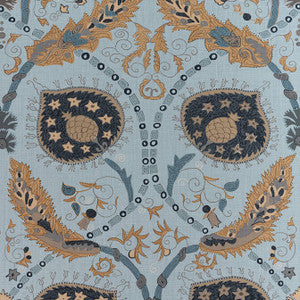 Lewis Mineral Blue F913214 by Thibaut Fabric