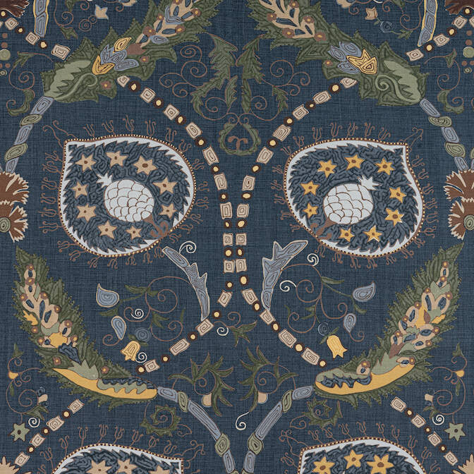 Lewis Charcoal and Bluestone F913216 by Thibaut Fabric Thibaut Fabric Lewis Charcoal and Bluestone F913216Fabric Mesa Fabric Book 60% Linen, 30% Cot, 10% Nylon THAILAND </p><p>Repeat: V: - 54 - Fabric Carolina -