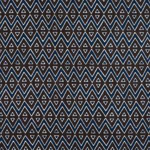 Tiburon Brown and Navy F913236 by Thibaut Fabric