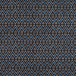 Tiburon Brown and Navy F913236 by Thibaut Fabric