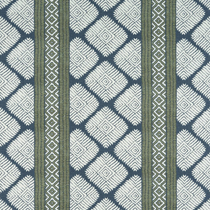Austin Bluestone and Green F913247 by Thibaut Fabric Thibaut Fabric Austin Bluestone and Green F913247Fabric Mesa Fabric Book 100% Linen ITALY </p><p>Repeat: V: - 54 - Fabric Carolina -
