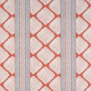 Austin Coral and Spa Blue F913248 by Thibaut Fabric