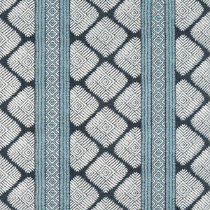 Austin Black and Blue F913250 by Thibaut Fabric