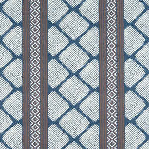 Austin Brown and Navy F913252 by Thibaut Fabric