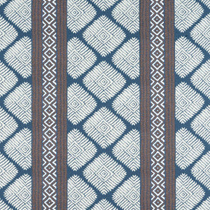Austin Brown and Navy F913252 by Thibaut Fabric