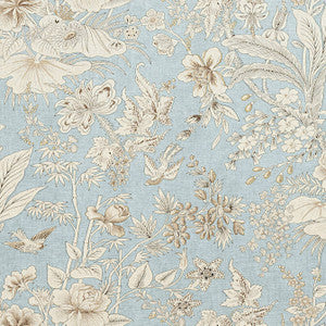 Rosalind Spa Blue F913604 by Thibaut Fabric
