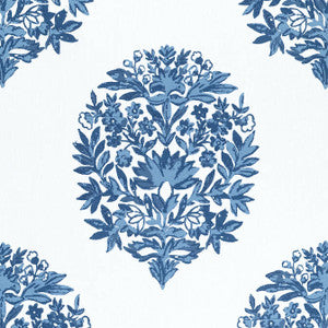 Ridgefield Blue F914322 by Thibaut Fabric