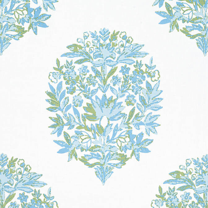 Ridgefield Green and Spa Blue F914323 by Thibaut Fabric Thibaut Fabric Ridgefield Green and Spa Blue F914323Fabric Canopy Fabric Book 56% Linen, 44% Cotton INDIA </p><p>Repeat: V: 32 54 - Fabric Carolina -