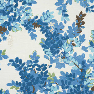 Central Park Blue and Green F914330 by Thibaut Fabric