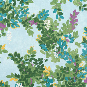 Central Park Sky Blue F914334 by Thibaut Fabric